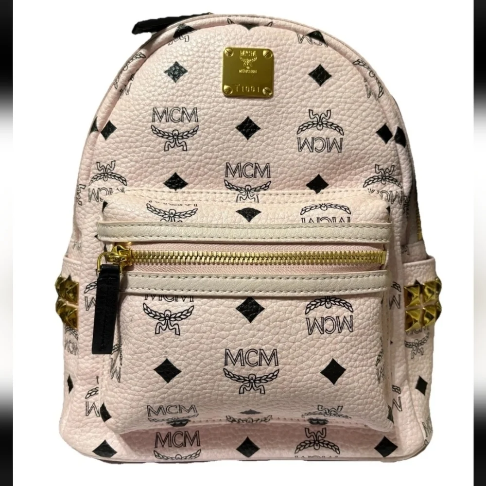 MCM | Bags | Mcm Blush Backpack With Gold Details | Poshmark